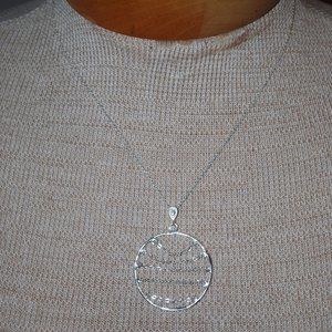 Sterling Silver Circle Necklace